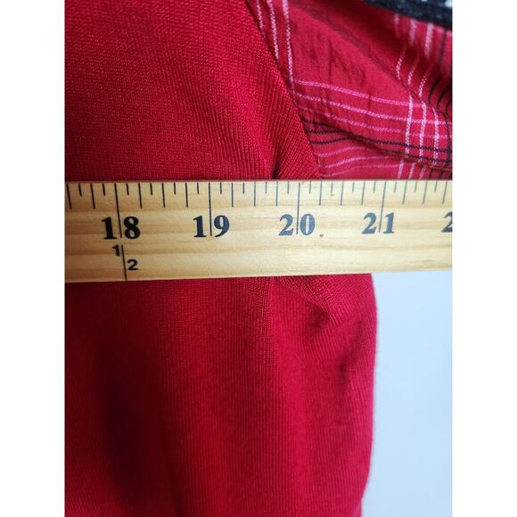 John Mark sweater womens L contrasting balloon sleeves art to wear Careerwear - Picture 9 of 9